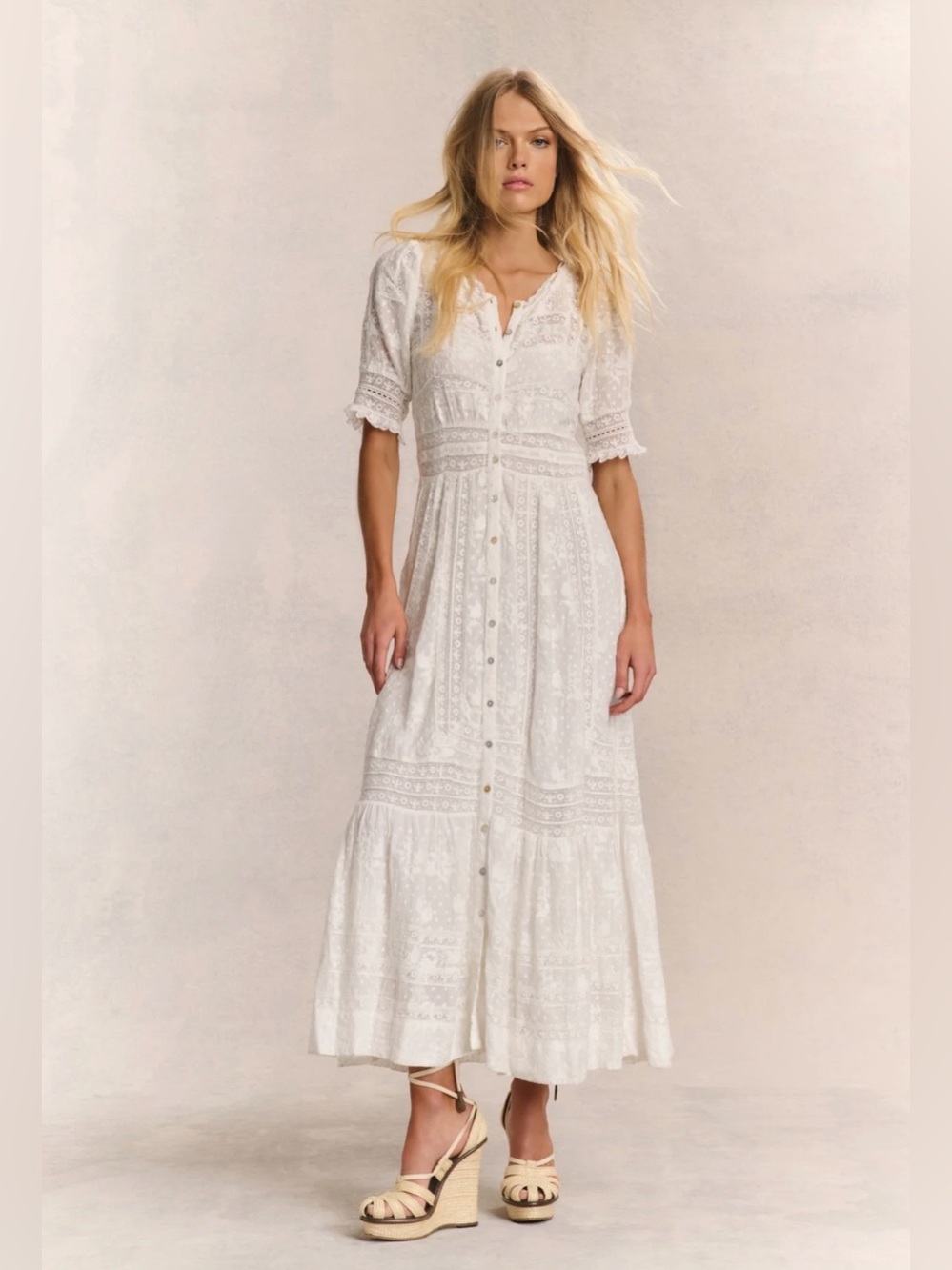 NWT NEW Loveshackfancy Minka Heritage Maxi Dress Size 2 - Picture 2 of 13